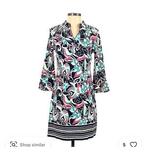 Crown & Ivy Floral Mini Dress - Black, Blue, Pink